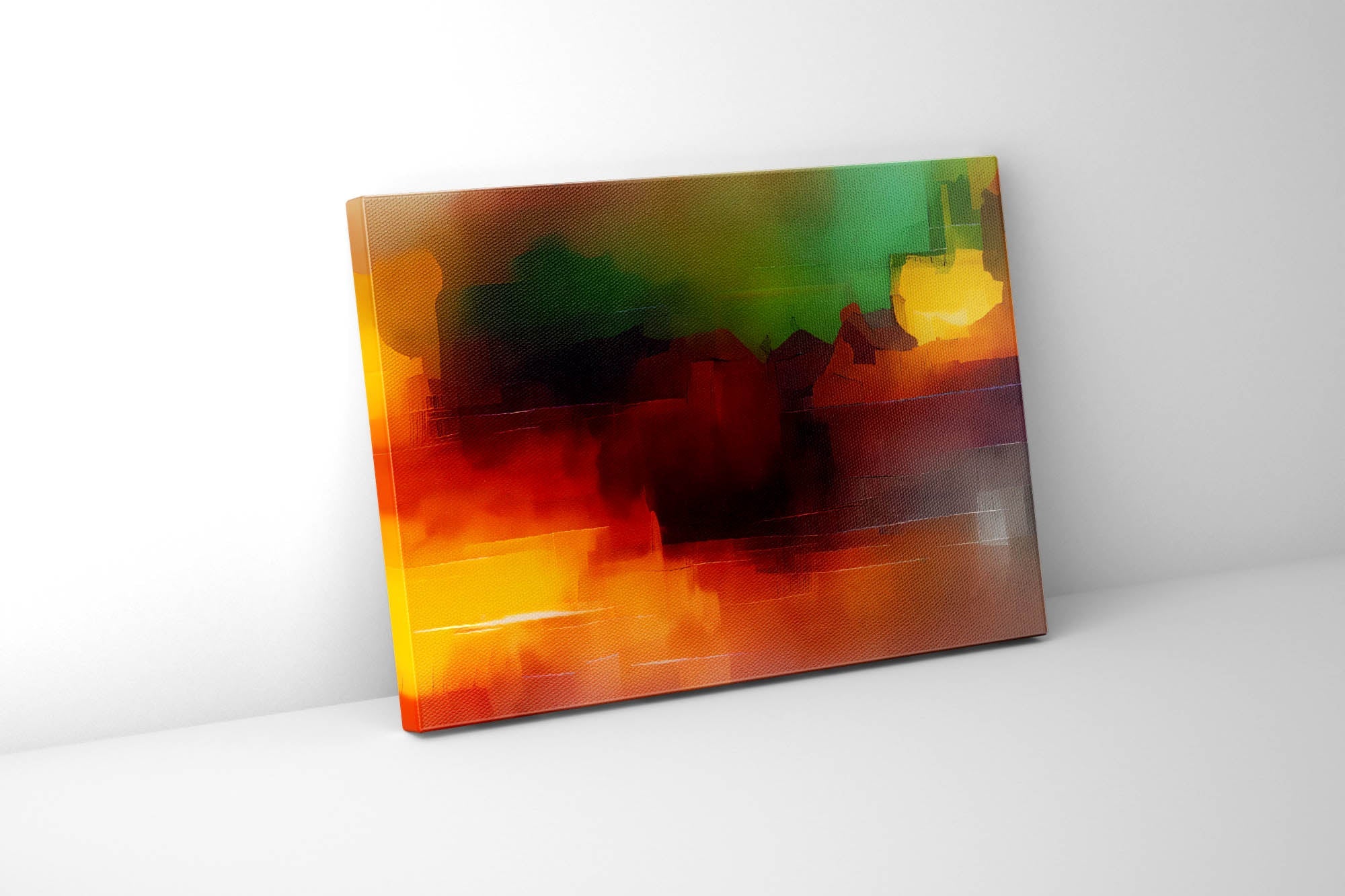 Wall Art-Blurred sunset-Canvas Printed-Artwork Decor