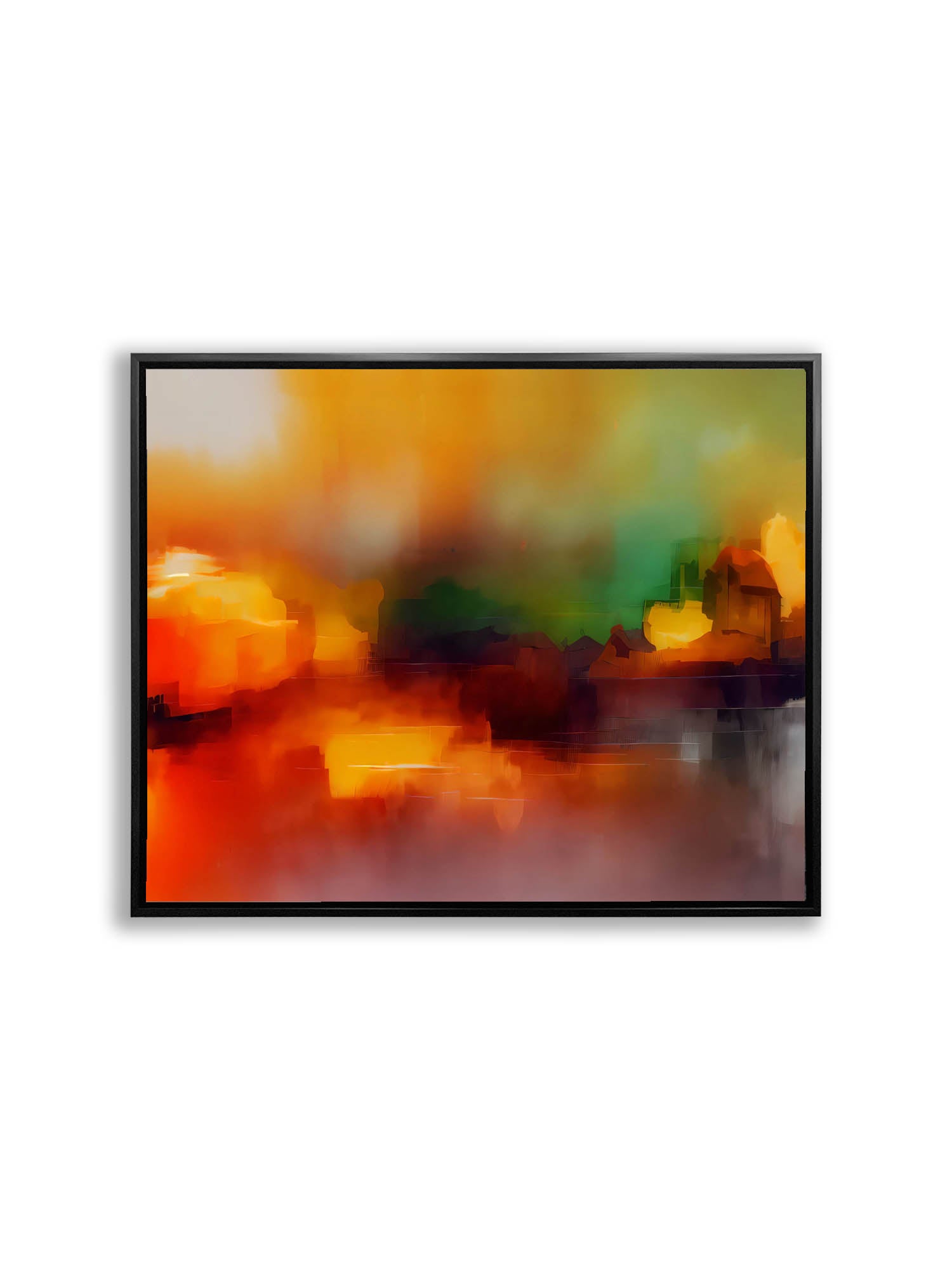 Wall Art-Blurred sunset-Canvas Printed-Artwork Decor