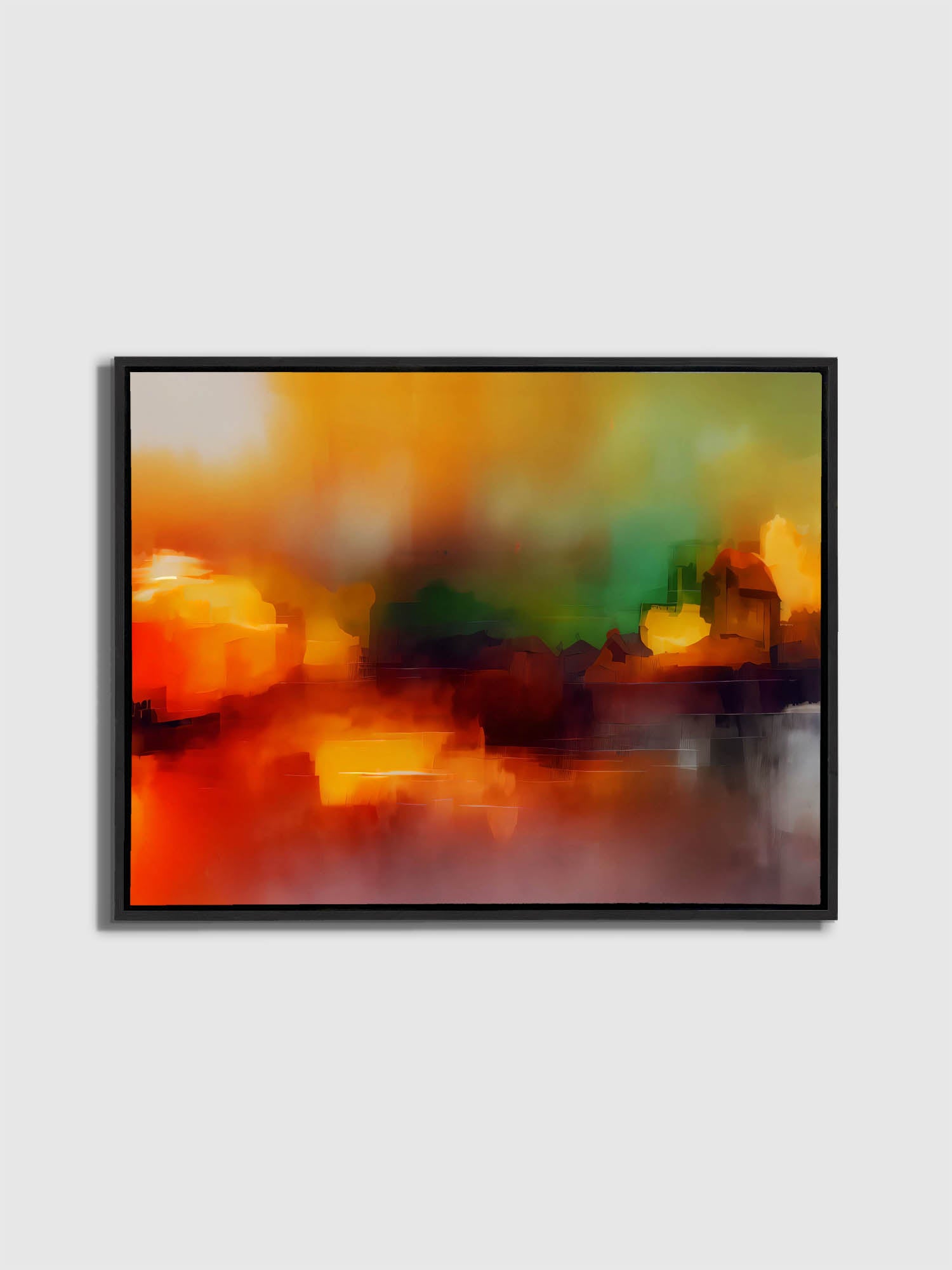 Wall Art-Blurred sunset-Canvas Printed-Artwork Decor
