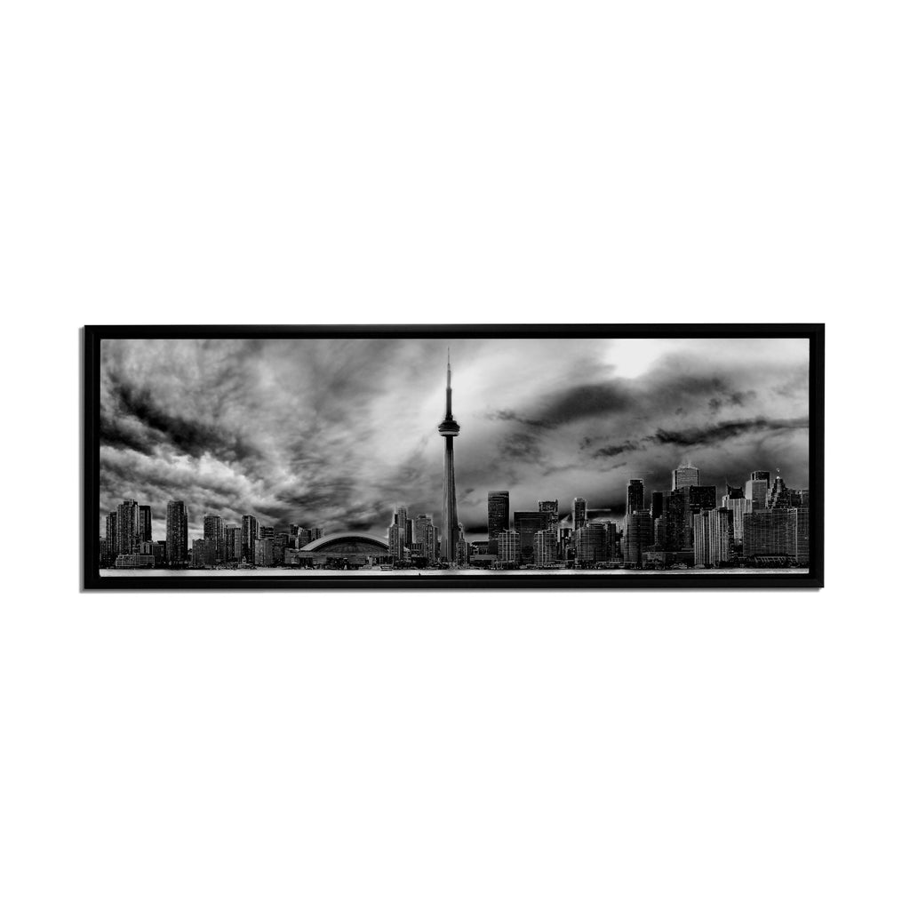 Toronto Ominous Clouds Skyline - Canvas Wall Decor