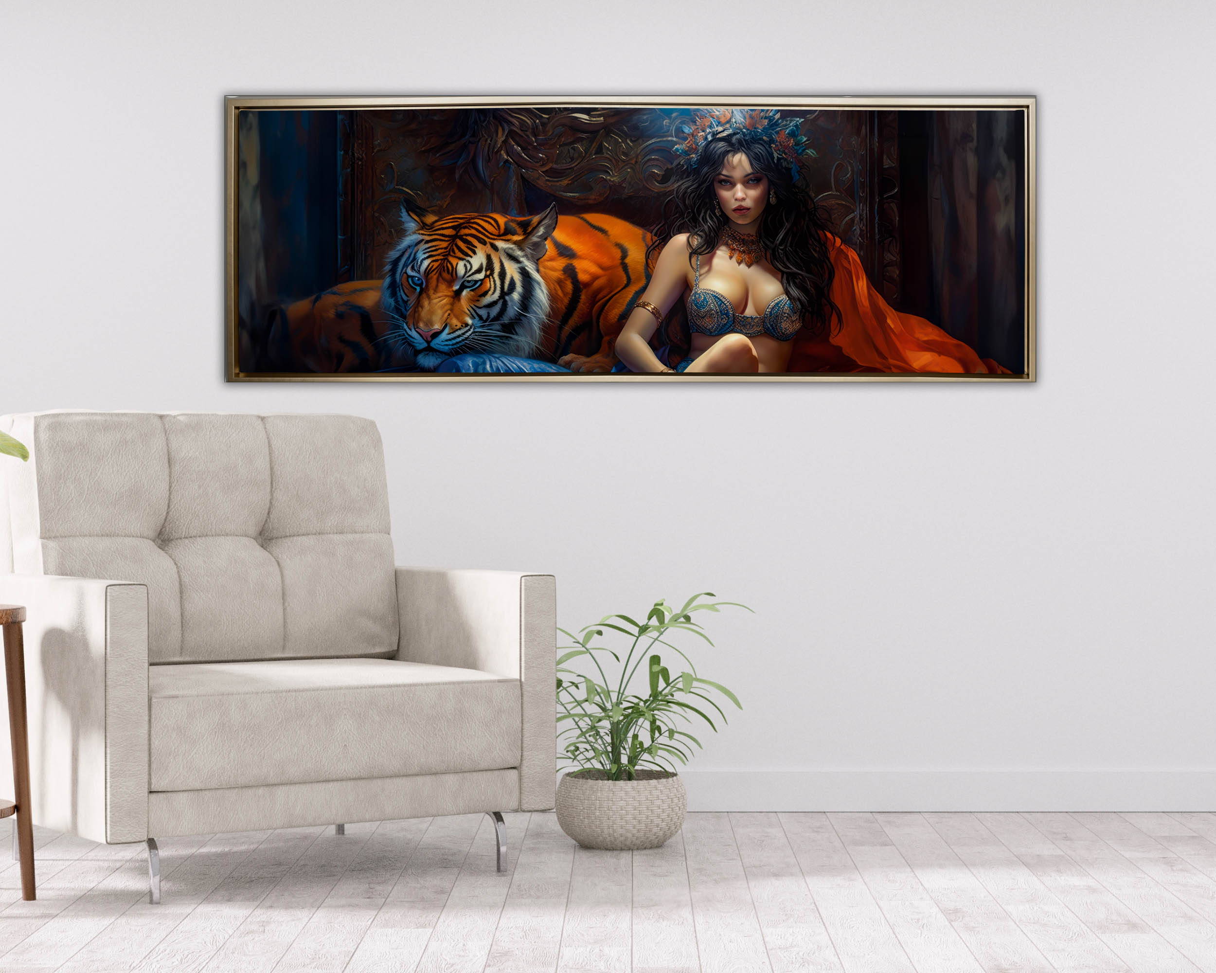 Wall Art-Tiger tamer-Fine Art Canvas