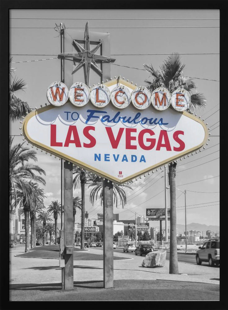 LAS VEGAS Sign - colorkey