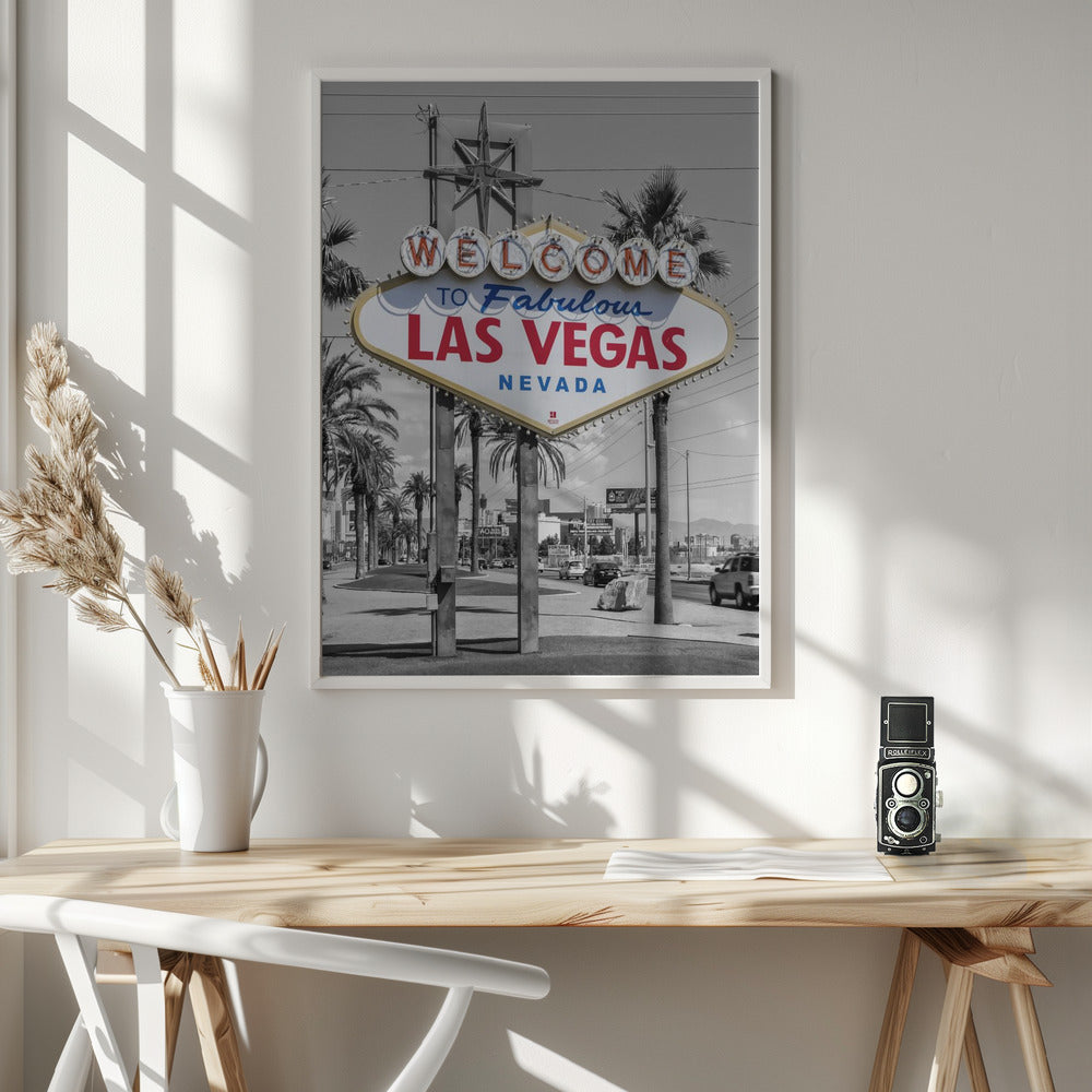 LAS VEGAS Sign - colorkey
