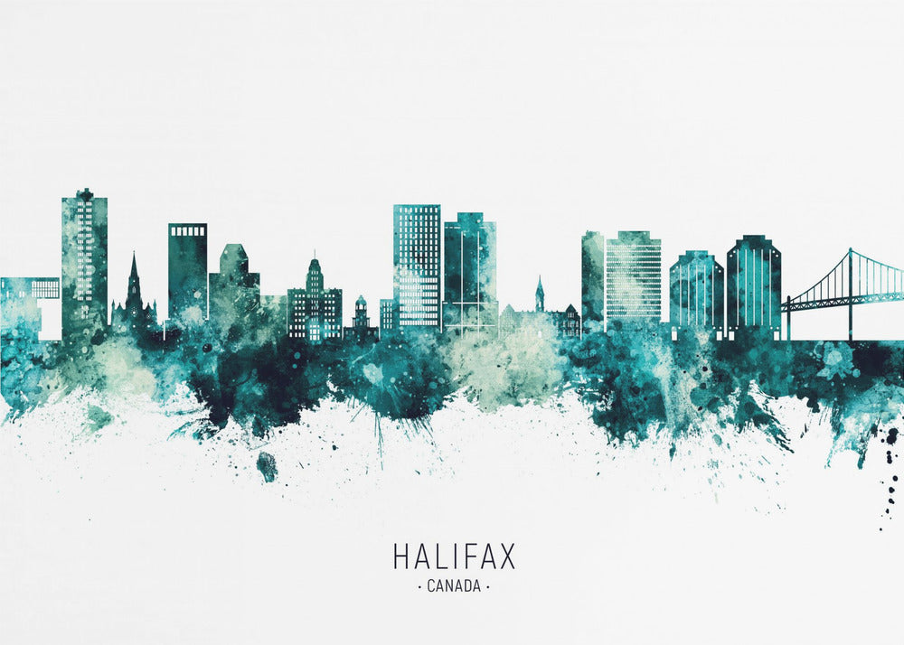 Wall art Halifax Canada Skyline